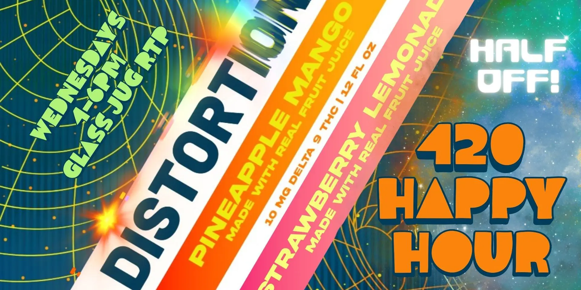Distortion Hemp Beverage 420 Happy Hour
