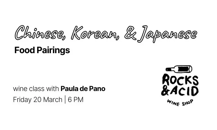 Chinese, Japanese & Korean Food Pairings