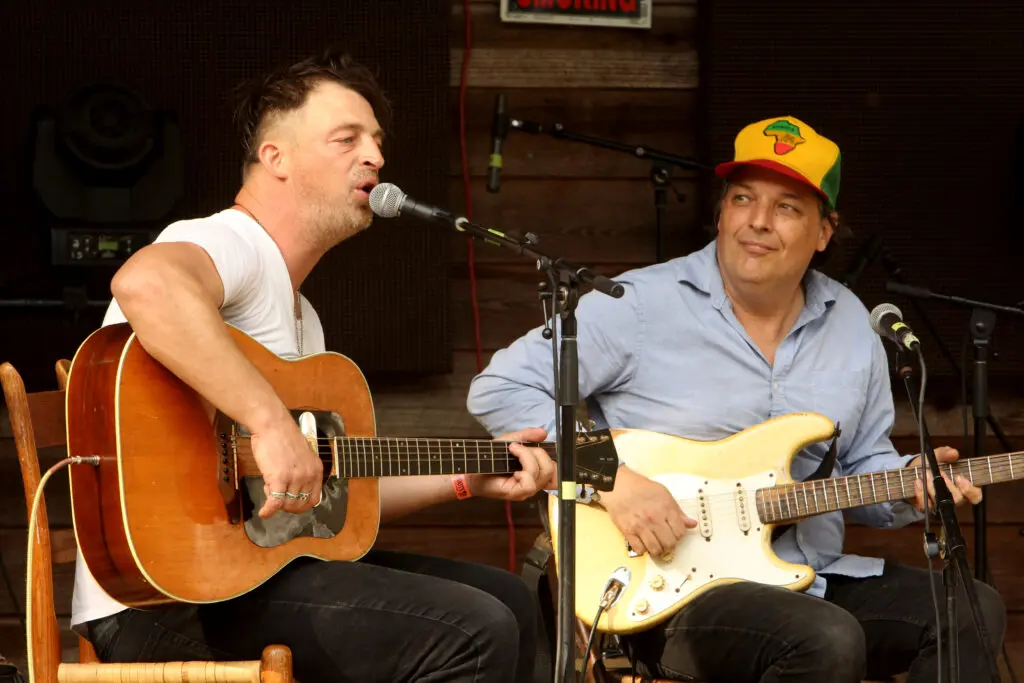 Musicians performing at the Shakori Hills Grassroots Festival of Music and Dance