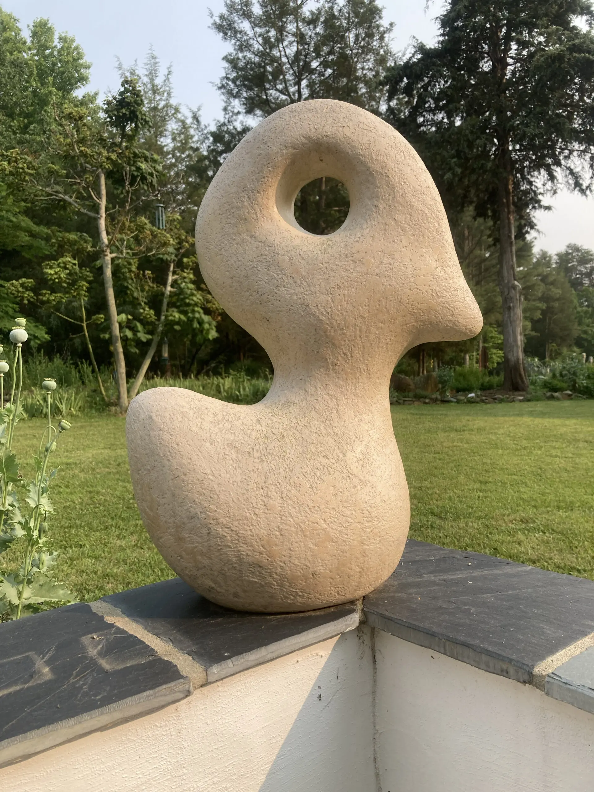 Clay sculpture. Come out and play sculpture show hosted at the JimGin farm in September.