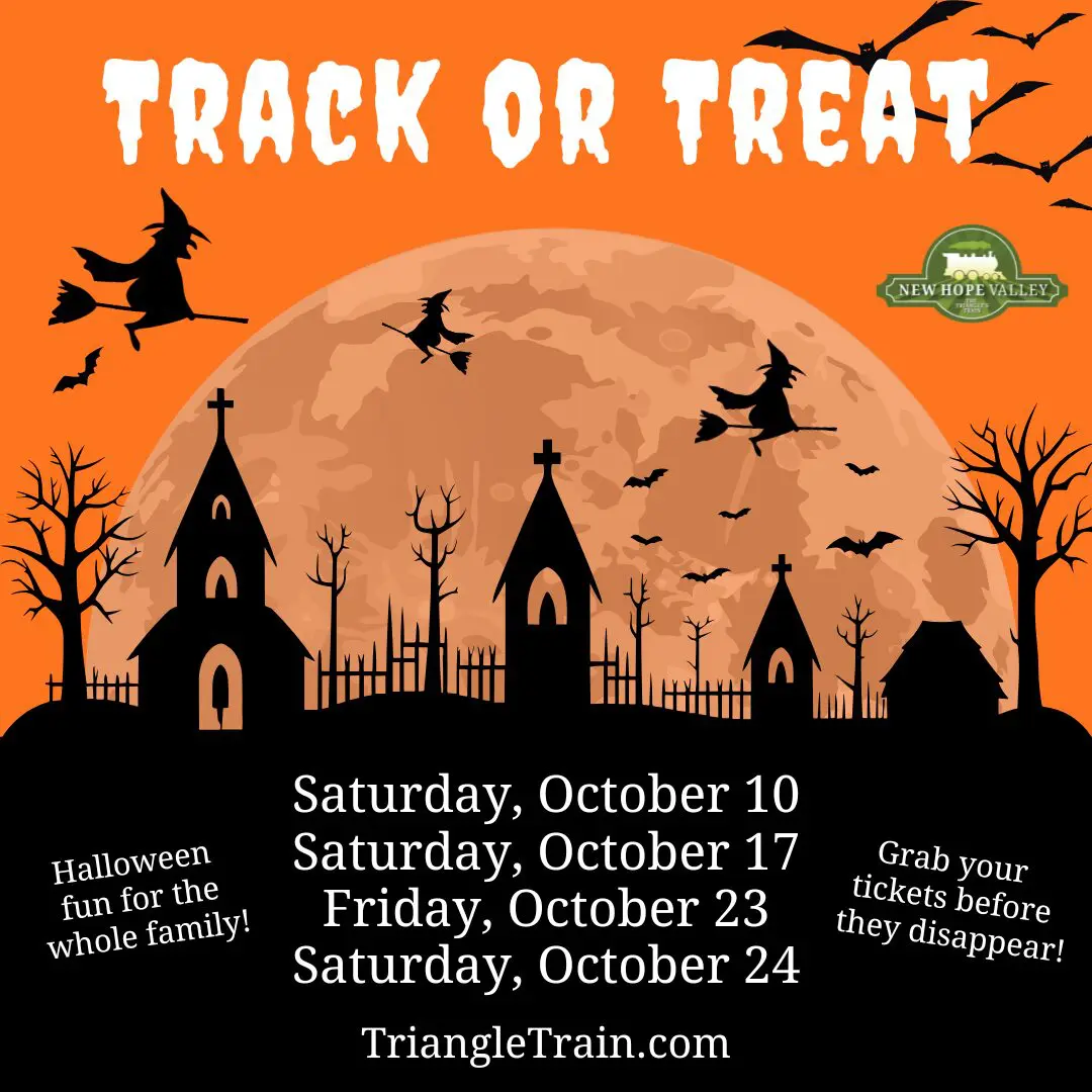 triangle train track or treat october 2026