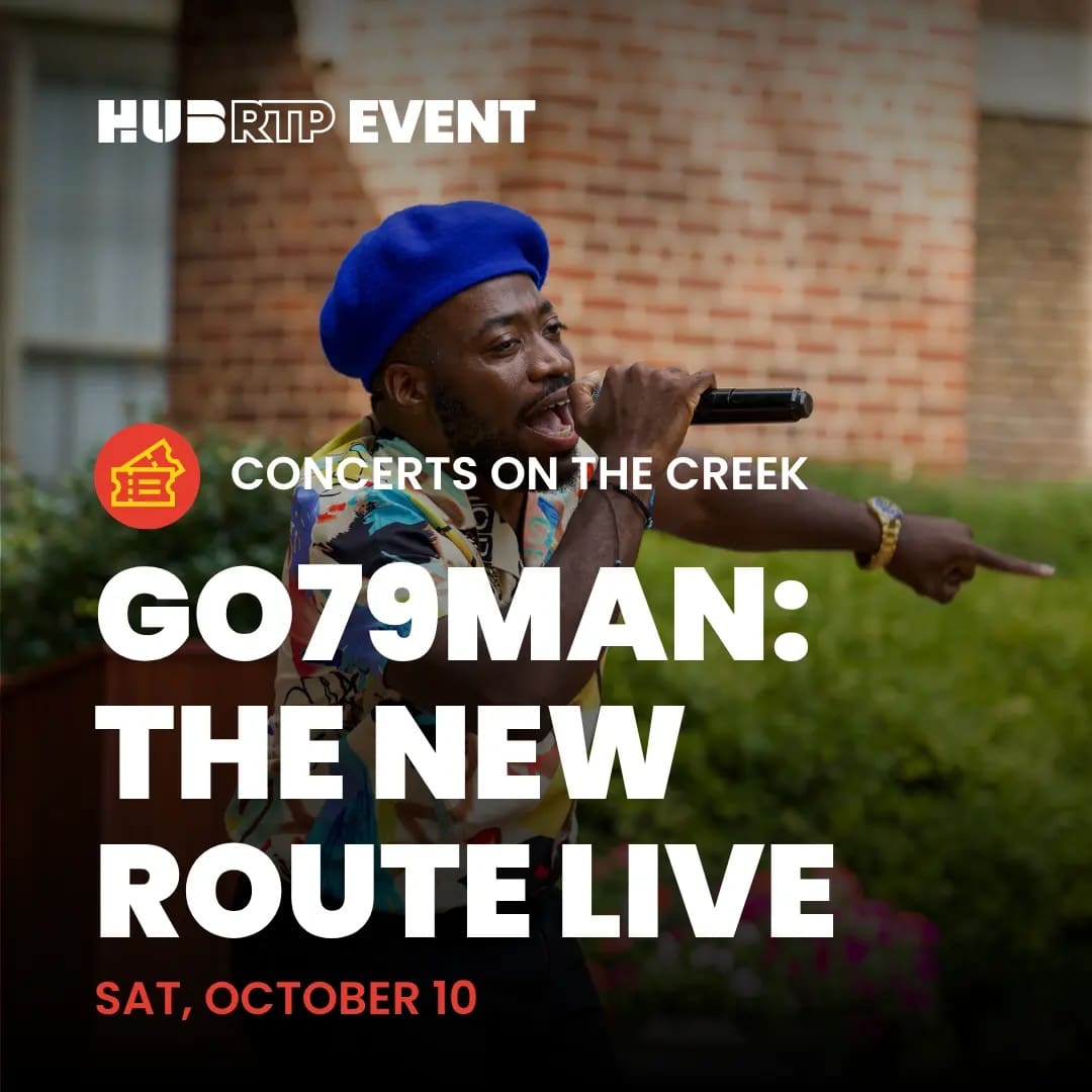 Concerts on the Creek: GO79MAN The New Route Live — Music in Hub RTP Stage