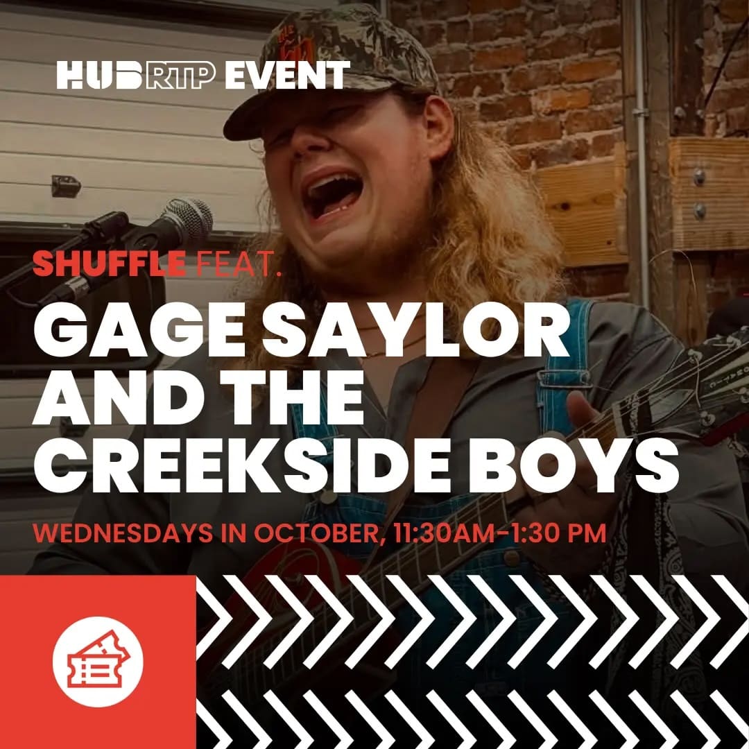 Shuffle: Gage Saylor and the Creekside Boys — Music in Hub RTP Stage