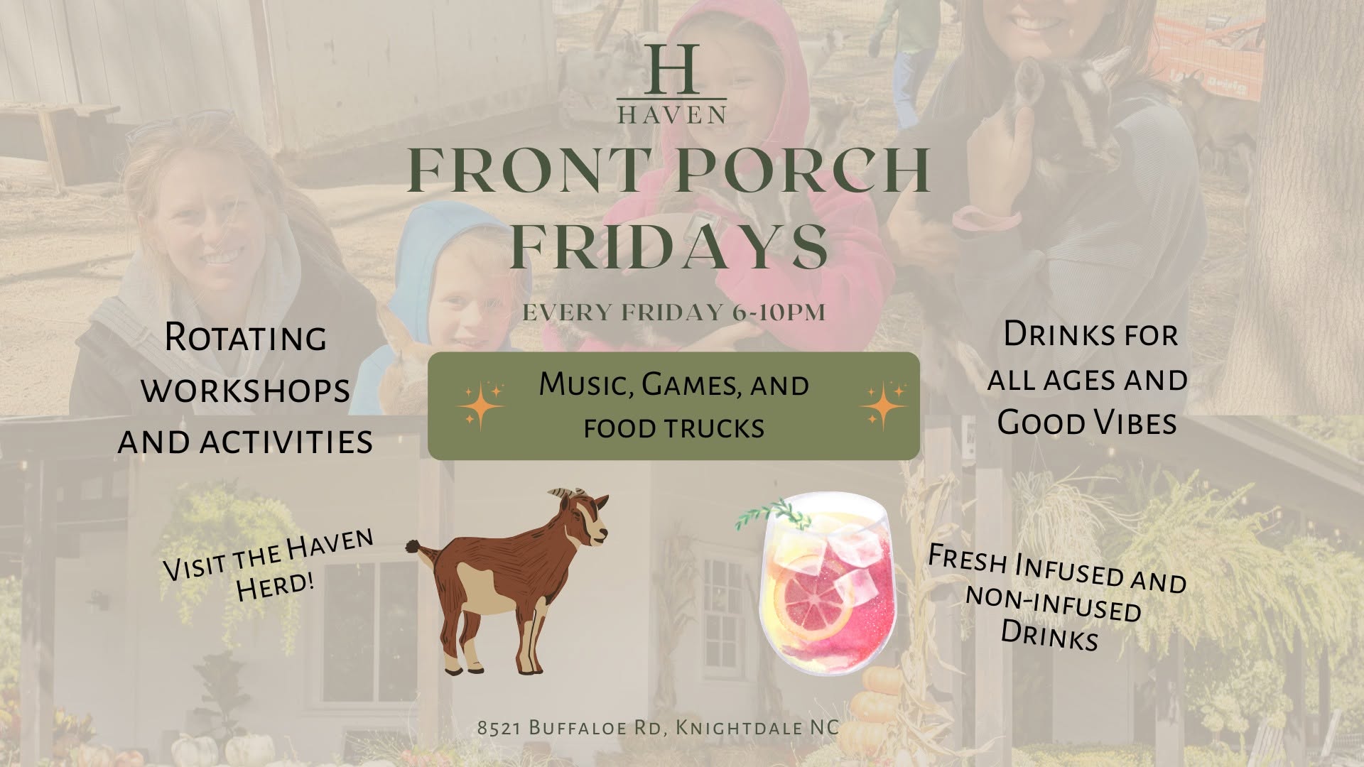 Front Porch Friday at Haven Farm — Family fun in Haven Farm · Knightdale