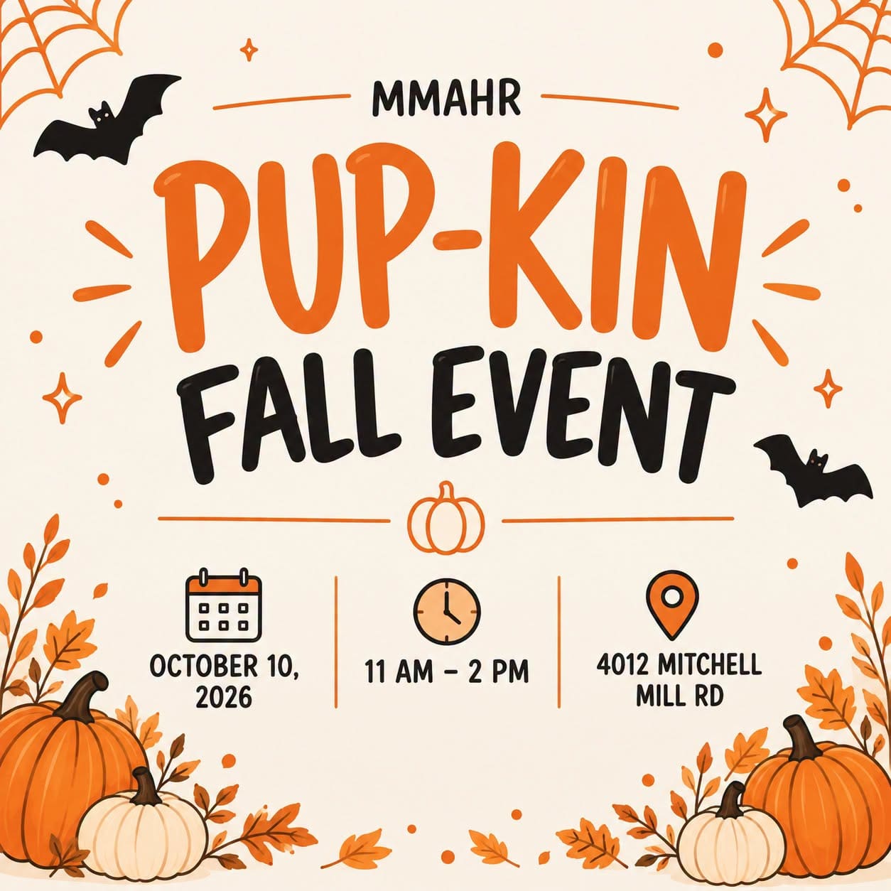 MMAHR Pup-kin Fall Event — Community in Mitchell Mill Animal Hospital